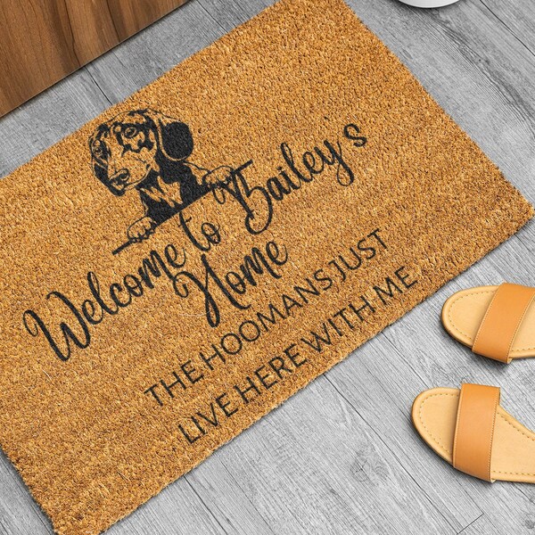 Dog Door Mat Etsy