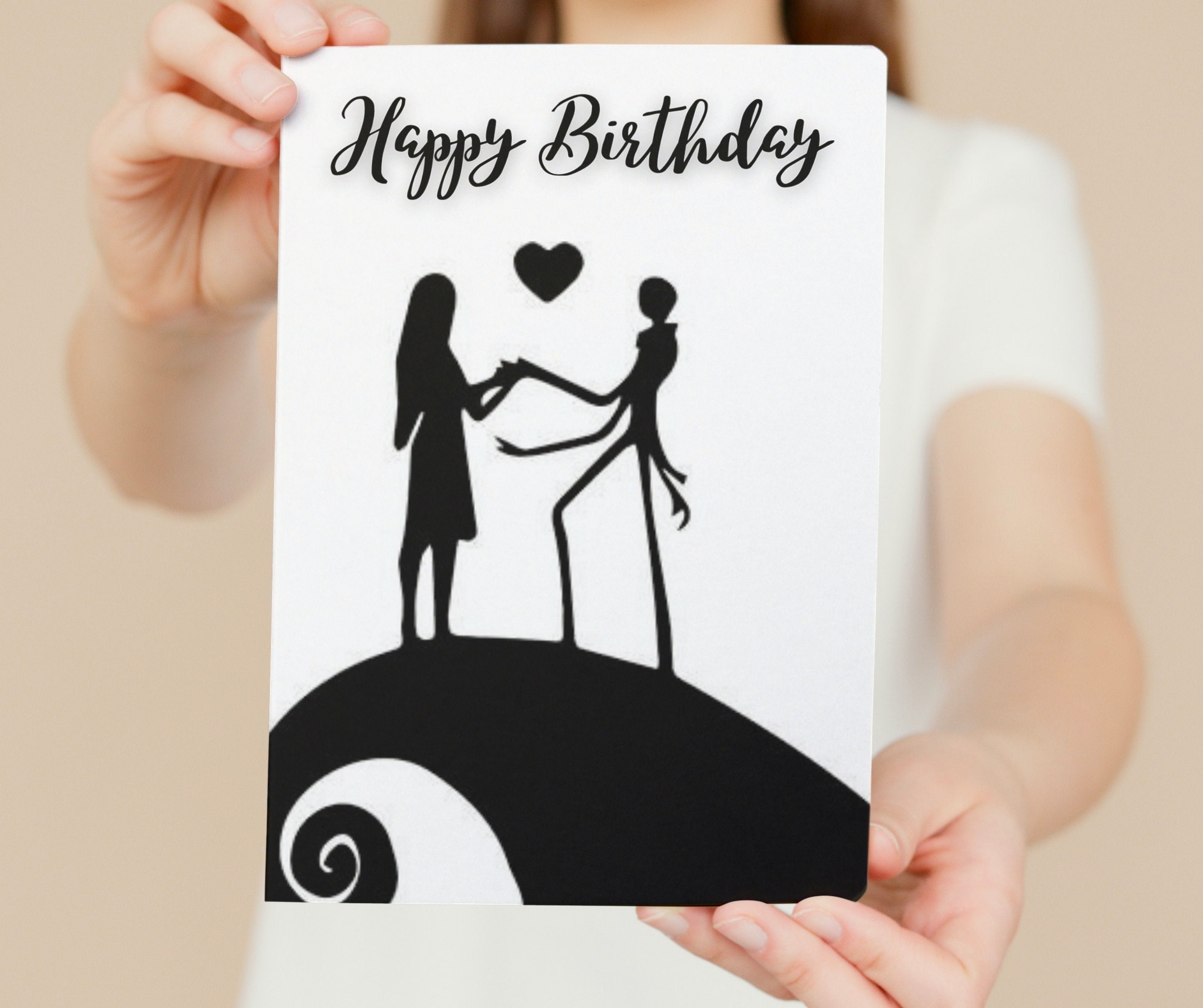 Nightmare Before Christmas Birthday Card Jack Skellington - UK