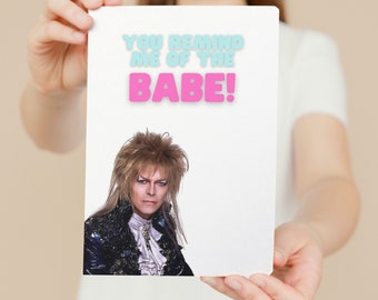 Labyrinth Birthday Card. David Bowie. Download and Print!