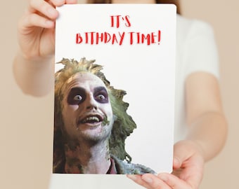 Beetlejuice Birthday Card. Download and Print!