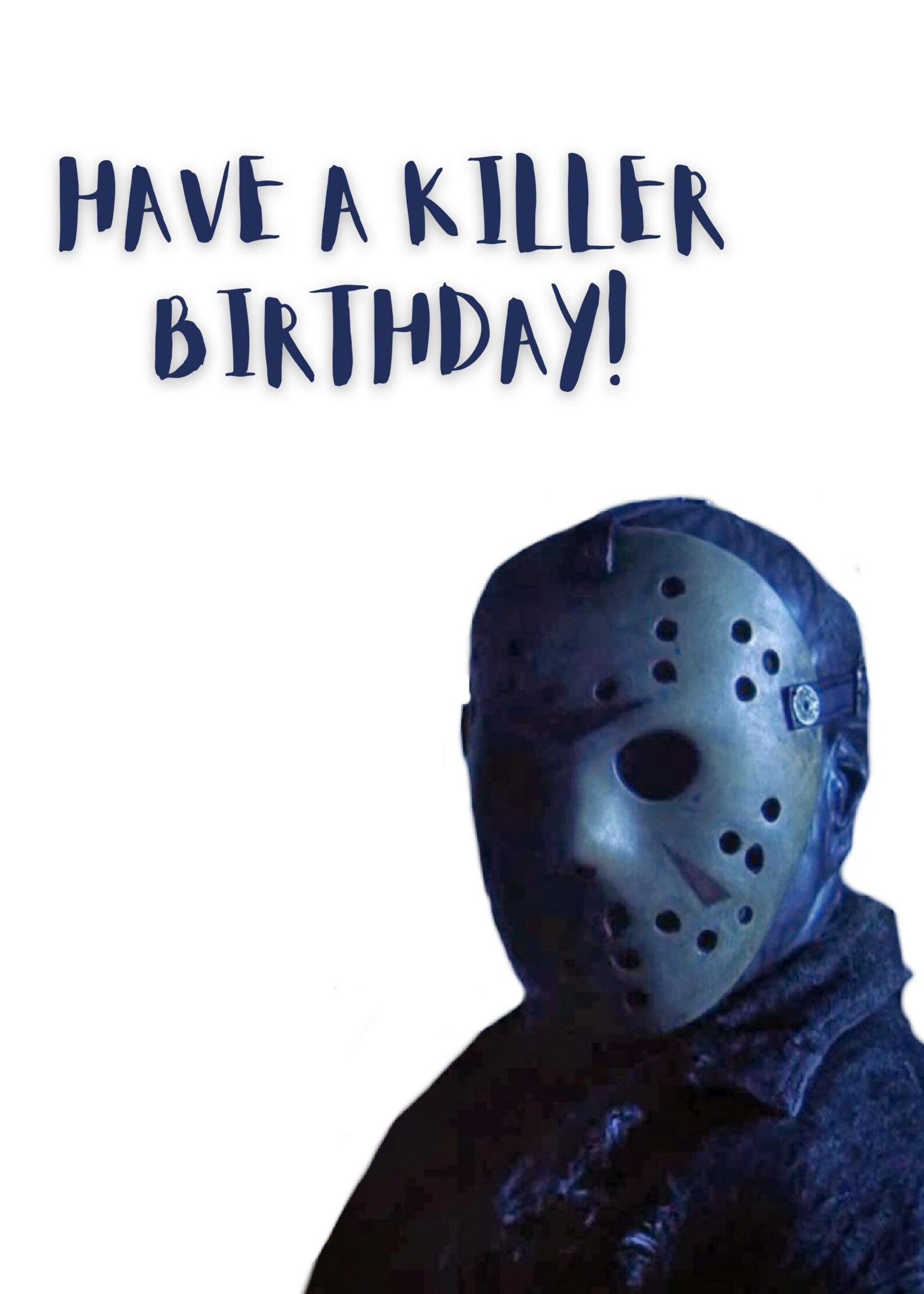 Jason Voorhees Birthday Card. Friday 13th. Download and Print - Etsy