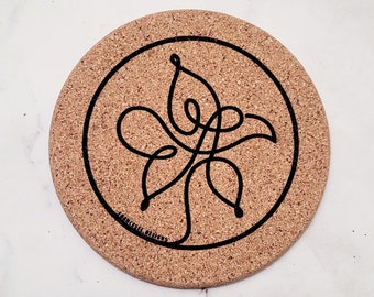 Smeraldo Flower Cork Coaster for KPOP BTS ARMY Fan