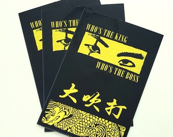 Agust D Daechwita Gold Metallic Mini Print Sticker | Kpop Sticker Waterproof Decal