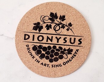 Dionysus Cork Coaster for KPOP BTS Fan