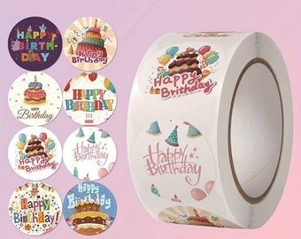 100 Sticker B-Day Geburtstag Aufkleber Etiketten DIY Scrapbooking basteln