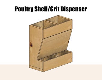 Mangiatoia per polli - Distributore di ghiaia/gusci - Istruzioni per la costruzione fai-da-te (Download PDF)