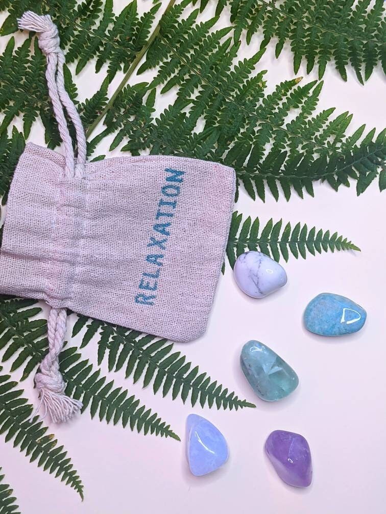 Pack Lithothérapie Relaxation | 5 Pierres - Pierre Roulée, Bien Être, Lithothérapie