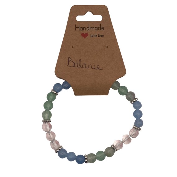 LY Mostra Bracciale Elastico In Pietra Naturale Onice E Lava, Diffusore Di Oli Essenziali, Unisex