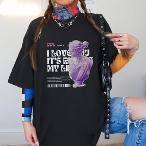 Fortnight Heavyweight Crewneck T-Shirt | Swift Graphic Tee | TTPD | Swiftie Gift | Eras Tour | Eras TShirt | Taylor Merch | Gift for Swiftie
