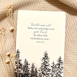 Christliche Karte Weihnachten | Weihnachtskarte | Lukas 2,10 | Bibelvers