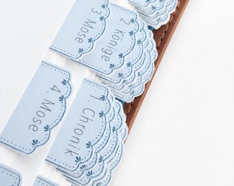 German Bible Index | Smoke Blue | Bible Tabs for Women, Bible Index for Girls, German Bible Index, Bible Journaling