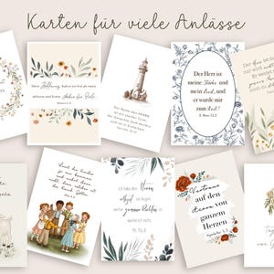 Encouragement cards for children, 8 Christian affirmation cards with wooden stand, Christian children's cards, Christian learning cards for children image 8