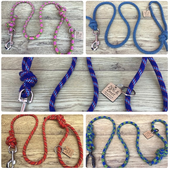 Hundeleine aus recyceltem Kletterseil: Starke Karabiner Leine - Etsy  sterreich
