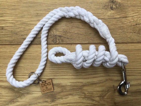 White rope hotsell dog lead