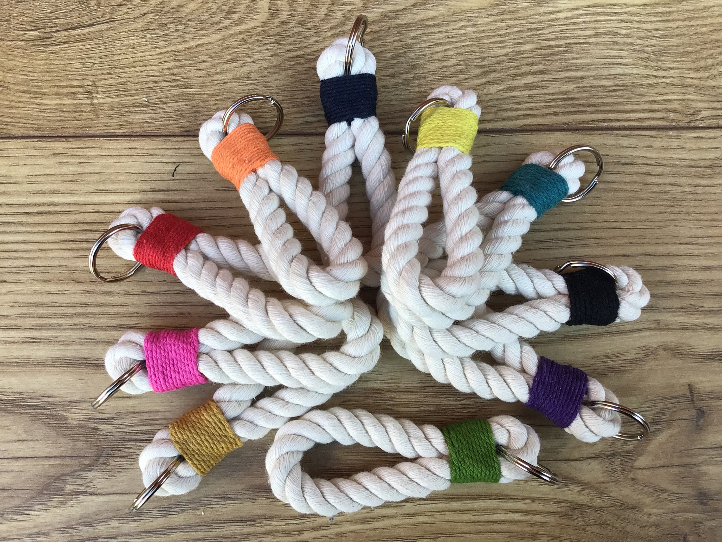 Nautical Rope Key Sizes Gold Rope Key Ring, Nautical Rope Keychain - Etsy