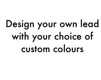 Design Your Own Dog Leash, Custom Color Cotton Rope Slip Leash