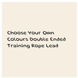 Customisable Cotton Rope Dog Training Lead: Double Ended, Hands-Free