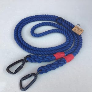 Doppelendige Trainingsleine mit Karabiner, Training Handsfree multifunktionale Hundeleine, Hands Free Hundeleine
