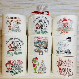 White elephant/ gag toilet paper Christmas gifts