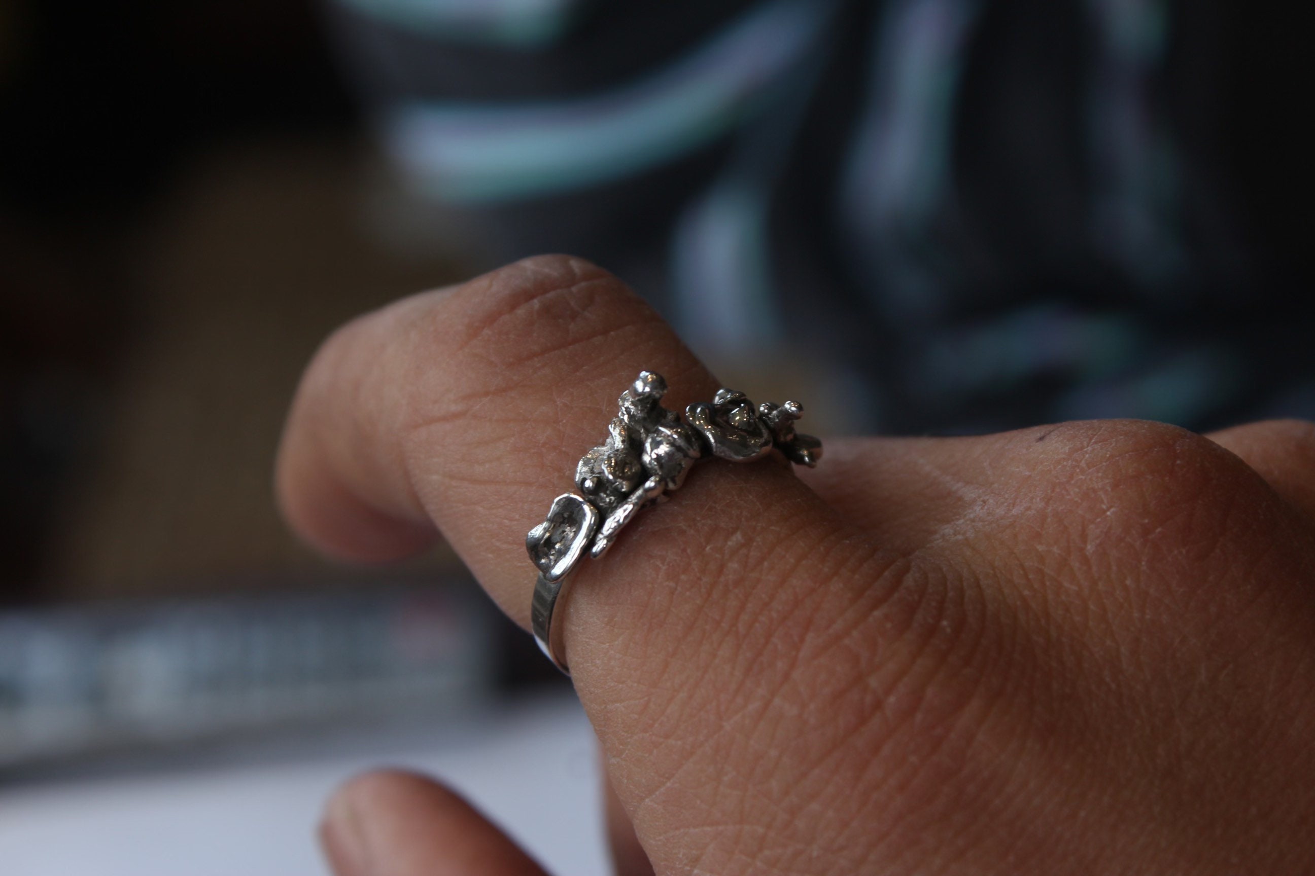 Recycled silver rings sale