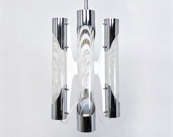 Large Italian Space Age Vintage Mazzega Murano Pendant Lamp | Candelier from the 1960s