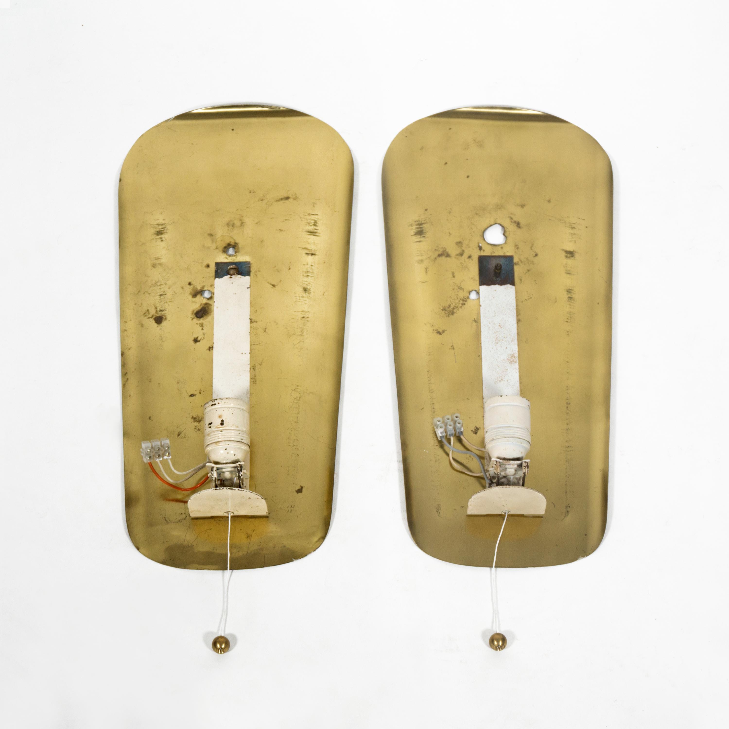 Rare Elegant Set of 2 Vintage Majora Wall Lights by Wilhelm Rare Elegant Set of 2 Vintage Majora Wall Lights by Wilhelm