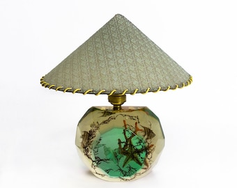 Jolie lampe en lucite vintage italienne | lampe de table | Lampe de table des années 1960