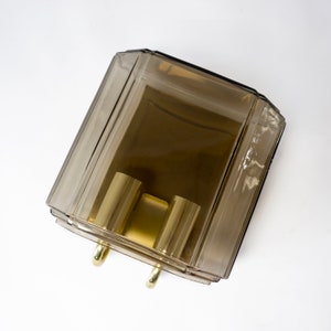 Lovely Vintage Mid Century Limburg Glass Wall Lights / Sconces Pair Set from the 1960s.
