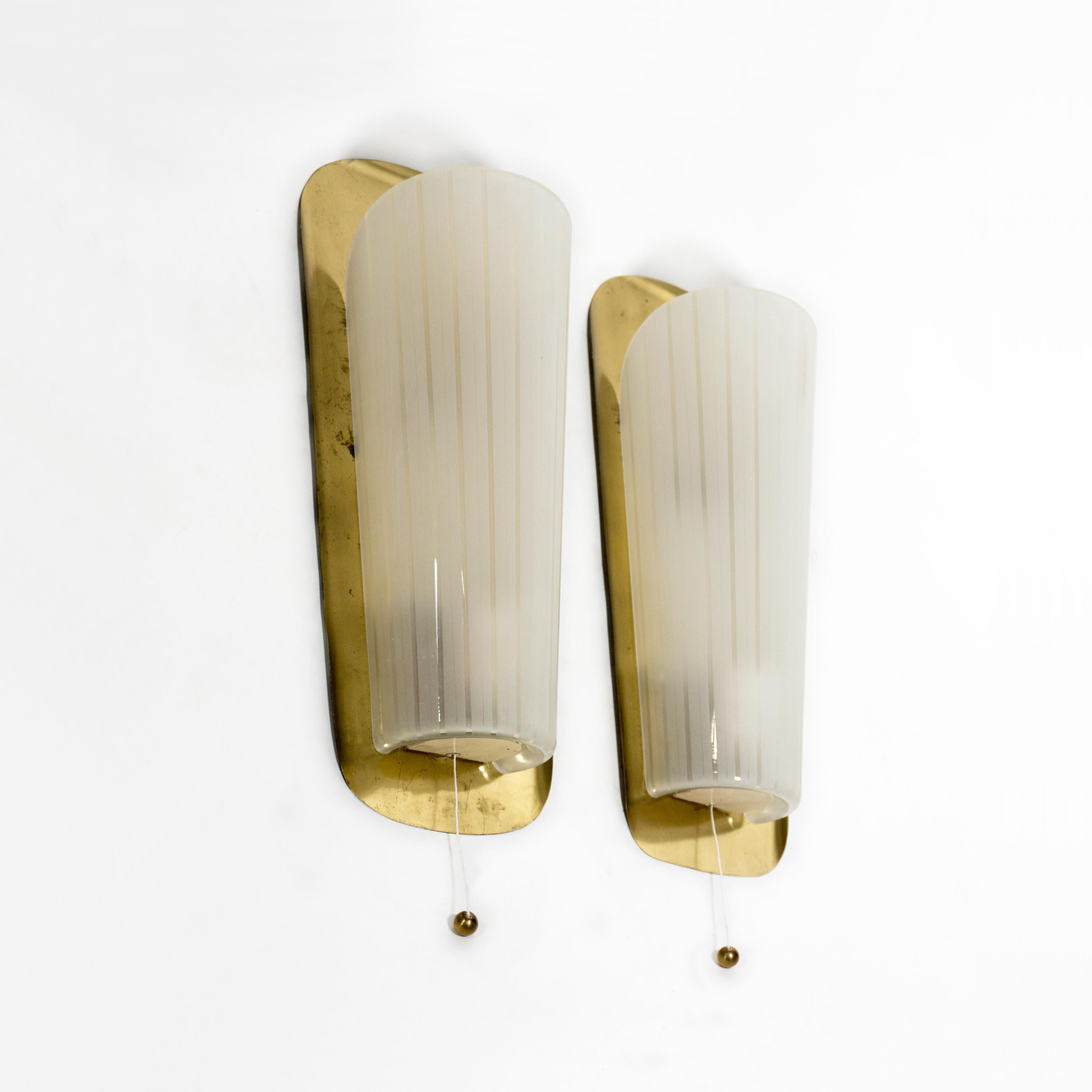 Rare Elegant Set of 2 Vintage Majora Wall Lights by Wilhelm Rare Elegant Set of 2 Vintage Majora Wall Lights by Wilhelm