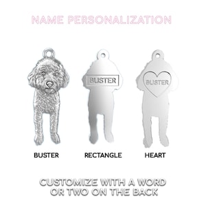Collar con retrato realista personalizado a partir de tu foto / Charm de plata esterlina hecho a mano imagen 5