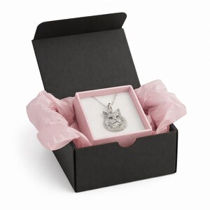 Collar con retrato realista personalizado a partir de tu foto / Charm de plata esterlina hecho a mano imagen 3