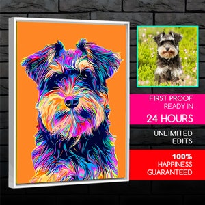 Drawing Of A Dog In Wpap Pop Art - Diamond Paintings