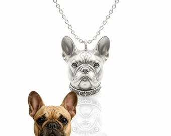 Collar con retrato realista personalizado a partir de tu foto / Charm de plata esterlina hecho a mano