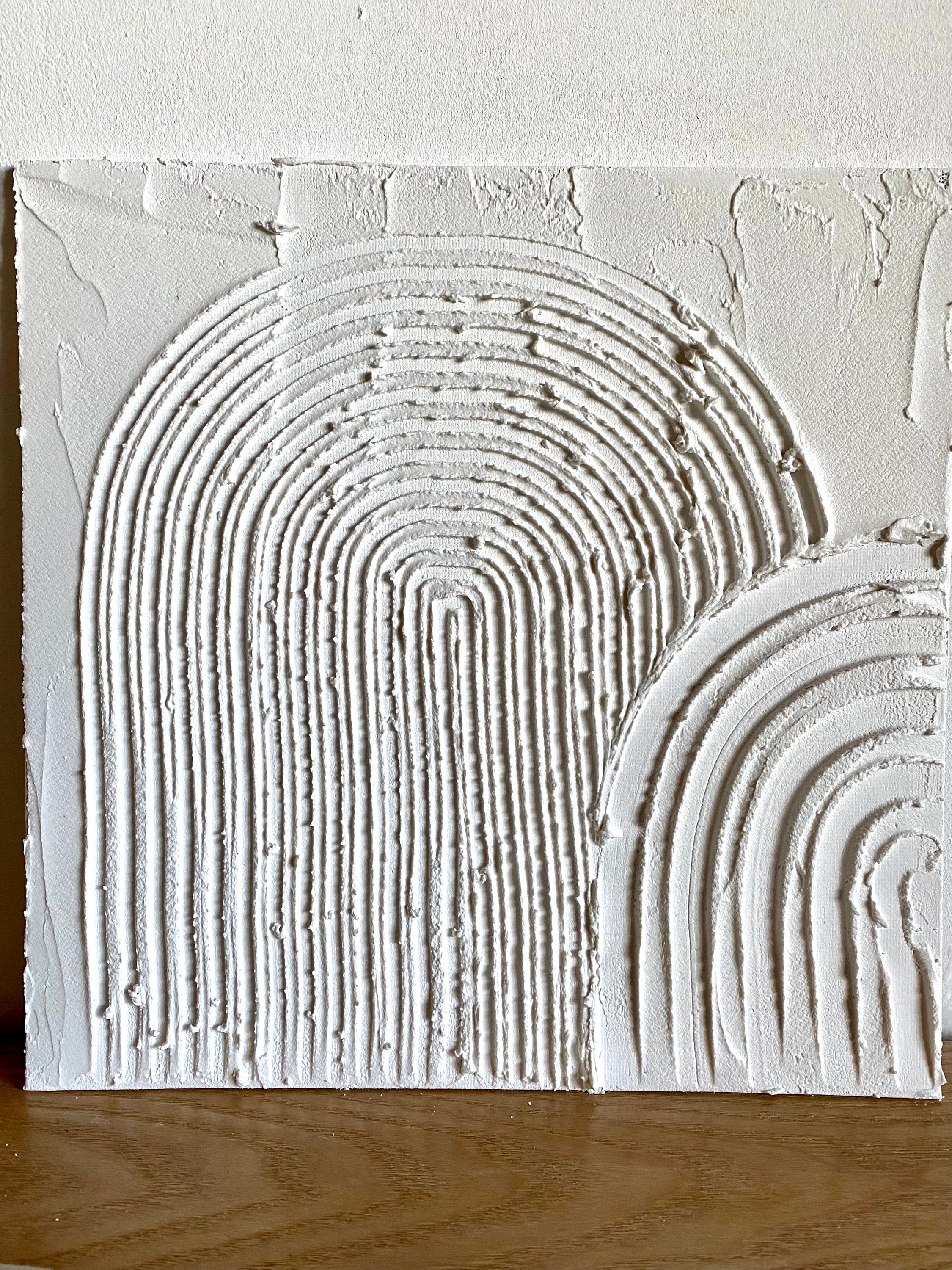 Tableau Texturé Minimaliste, Pièces Uniques | Relief, Texture Art Mural 3D