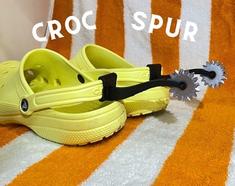 Croc Spur pck 2 for cowboy crocs! Funny gift idea, funny gag gift cowboy and cow girl!!!