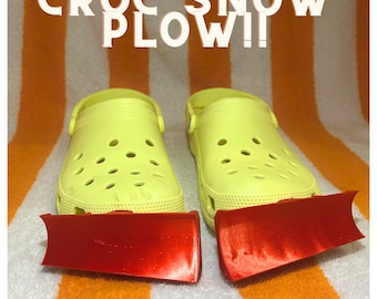 CROC snow/ sand PLOWS PCK 2 for both left and right!! croc plow 3D printed! multi-color option!!!
