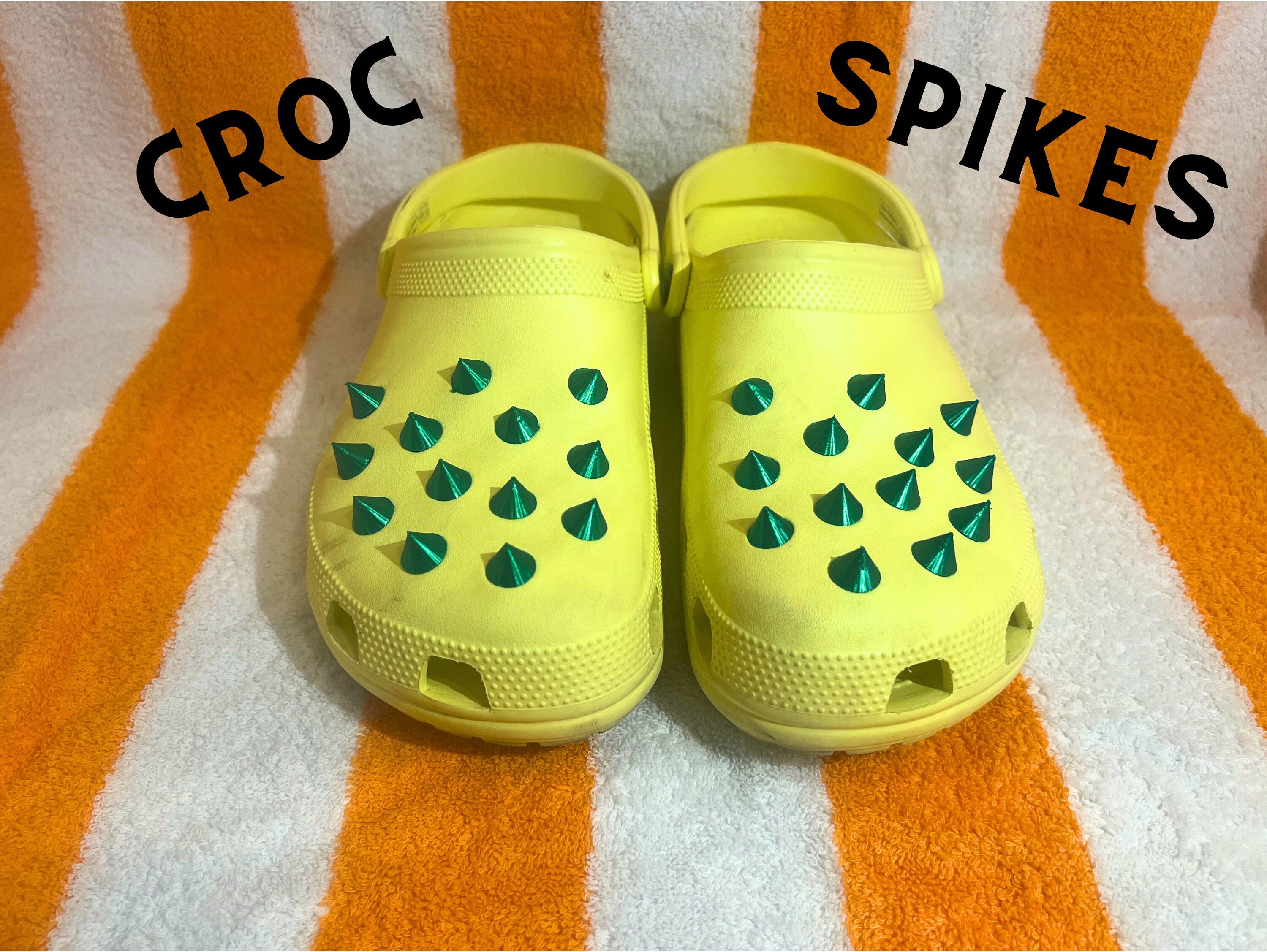 Croc SPIKES pack of 26 cool fun croc charms pck 26 for each hole!