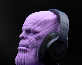 Thanos Headphone holder-headphone stand-3D printed Thanos bust!!-Perfect gift keeping your headphones looking cool!!