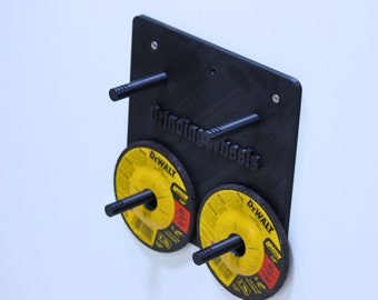 Premium 3D Printed PLA Grinder Disc Holder: The Ultimate Solution for Effortless Tool Organization in Your Shop and Garage - A Perfect Gift