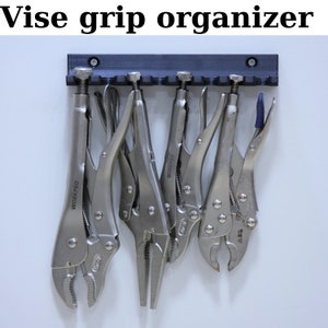 3D Printed Vise Grip Wall Rack Custom Name Tool Storage Ideal for ...