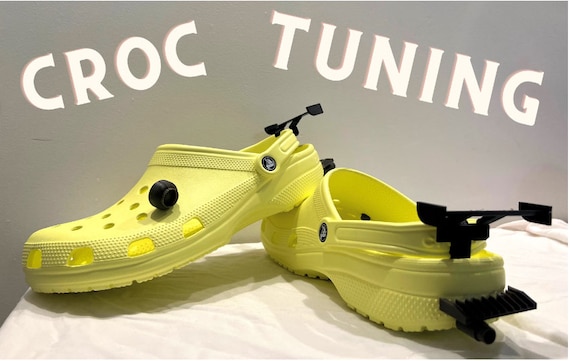 Croc Spoiler Accessory set of 2 Funny car Spoiler Attachment for Crocs.  Fits on the Back Joke Gift 