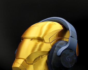 Iron Man Headphone stand headphone holder for room, gaming decor, Paintable Iron Man Bust!!