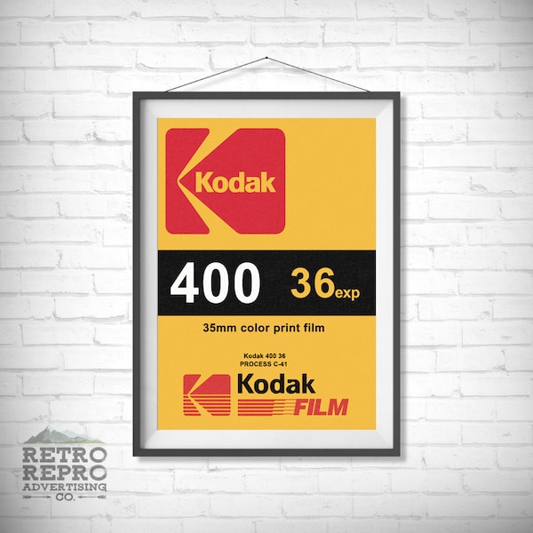 vintage Kodak Caméras 35mm Film Magazine Publicité Classique Ancienne Publicité Annonce Cadeau Poster Impression