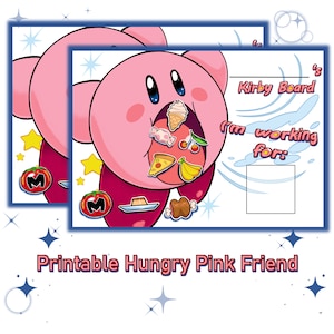 Cute/for kids Hungry Pink Friend Token board/Token Reward Chart/Rewards / Token System / Reinforcement