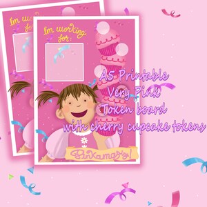 Cute/for kids perfectly pink Token board/Token Reward Chart/Rewards / Token System / Reinforcement