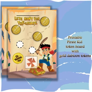 Cute/for kids Pirate boy Token Reward Chart/token board/ rewards/ token system/ reinforcement