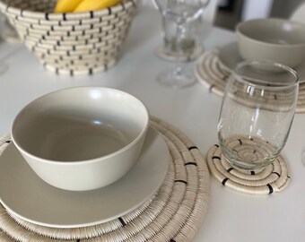 ROUND COASTERS ARUMA - Set of 4