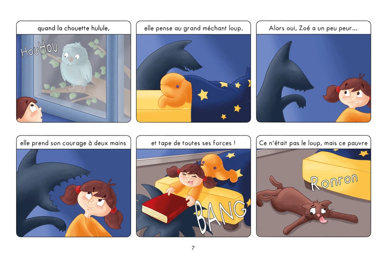 Livre pour enfant Les aventures de Zoé en français BD jeunesse pour enfant de 3 à 7 ans dédicace personnalisée fait main image 5