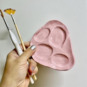 Handmade unique palette, Ceramic Paint palette, Gift for painter and artist,  Watercolor Paint Palette, Handmade paint palette, Artist gift