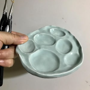 Ceramic Paint palette, Gift for painter and artist,  Watercolor Paint Palette, Handmade paint palette, Artist gift
